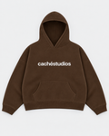 CS LOGO HOOD - BROWN