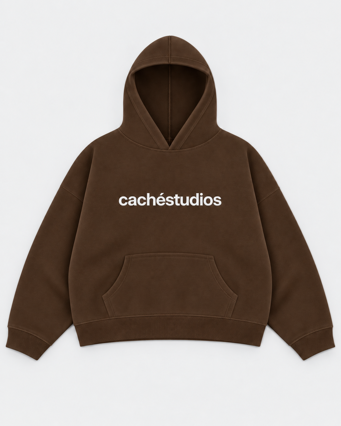 CS LOGO HOOD - BROWN