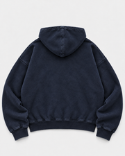 RAW EDGE ZIP UP - NAVY