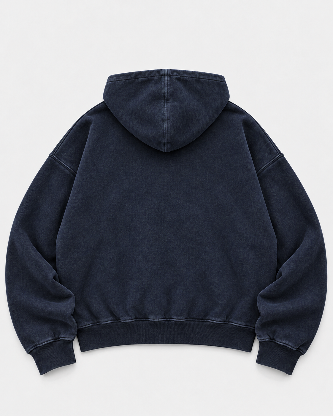 RAW EDGE ZIP UP - NAVY