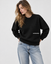 LOGO KNITTED SWEAT