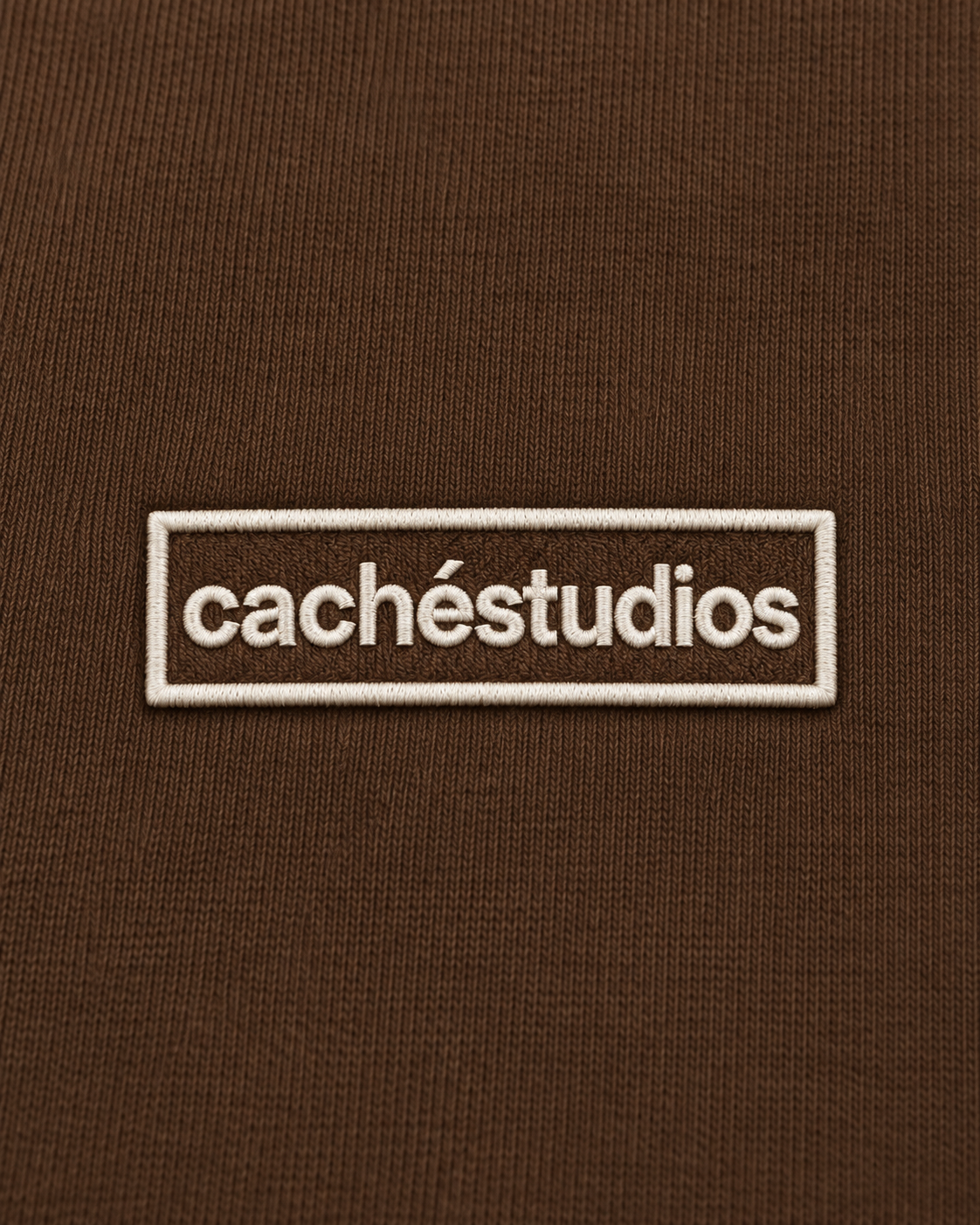 CS LOGO HOOD - BROWN