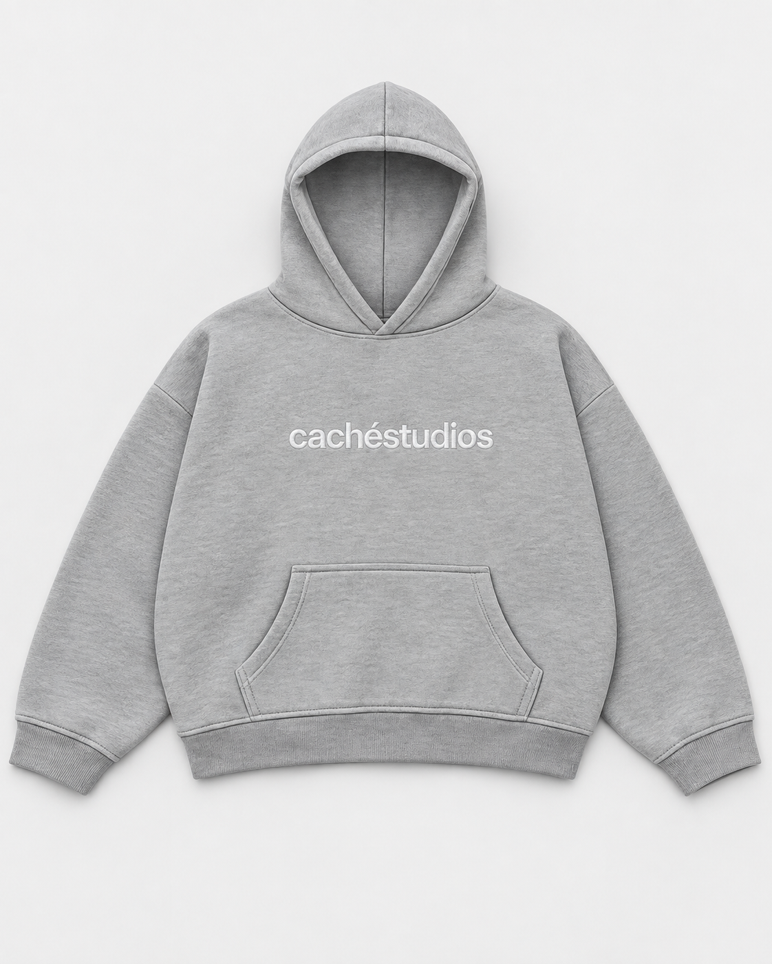 CS LOGO HOOD - GREY