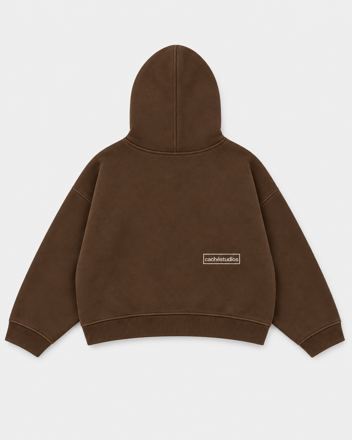 CS LOGO HOOD - BROWN