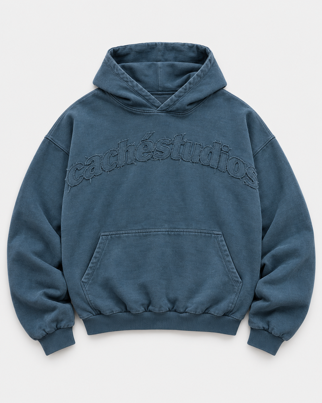 RAW EDGE HOOD - BLUE
